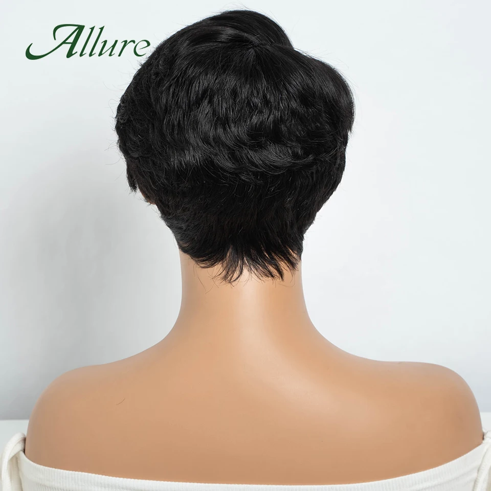 Korte Pixie Knippen Menselijk Haar Pruiken Natuurlijk Zwart Gekleurd Haar T Deel Kant Pruik Brazilian Goedkope Blonde 613 Ombre Remy Hair Pruik