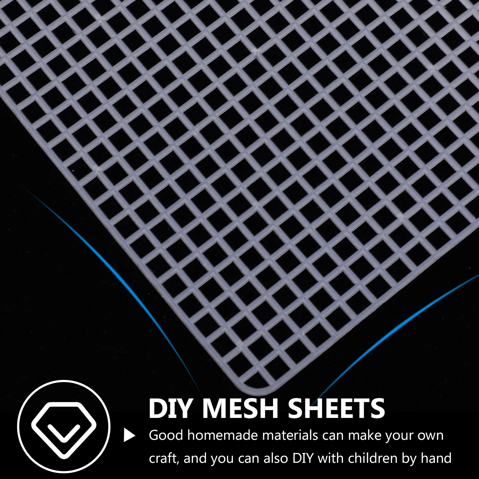 

4Pcs DIY Mesh Plastic Handmade Bag Sheets Woven Sheets Hook Bag Accessories Purse Materials Net Plates Craft Sturdy MultiPurpose