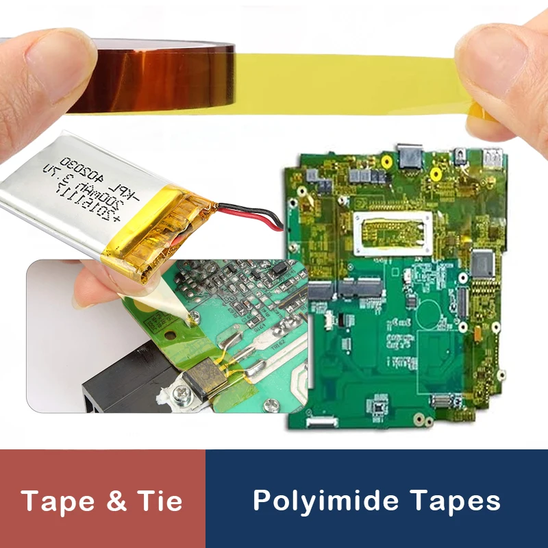 High Temperature Heat BGA Tape Thermal Insulation Tape Polyimide Adhesive Insulating Adhesive Tape 3D Printing Board Protection