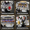 MOC Technik Electrically Driven V8 Engine Model Car Building Blocks Set Creative Educational Toys Christmas Adultd Gifts 3