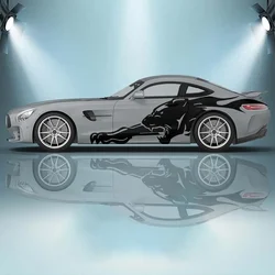 Panther and Claw Side Vehicle Painting Sticker Side Car Sticker Cast Vinyl Pain Car Sticker Universal Size Packaging Sticker