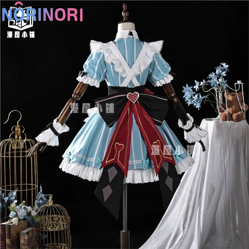 Genshin Impact Alice Cosplay Costume Dress Fairyland Prom Halloween Party Women Girls Role Play Headwear ‌Miliastra Wonderland