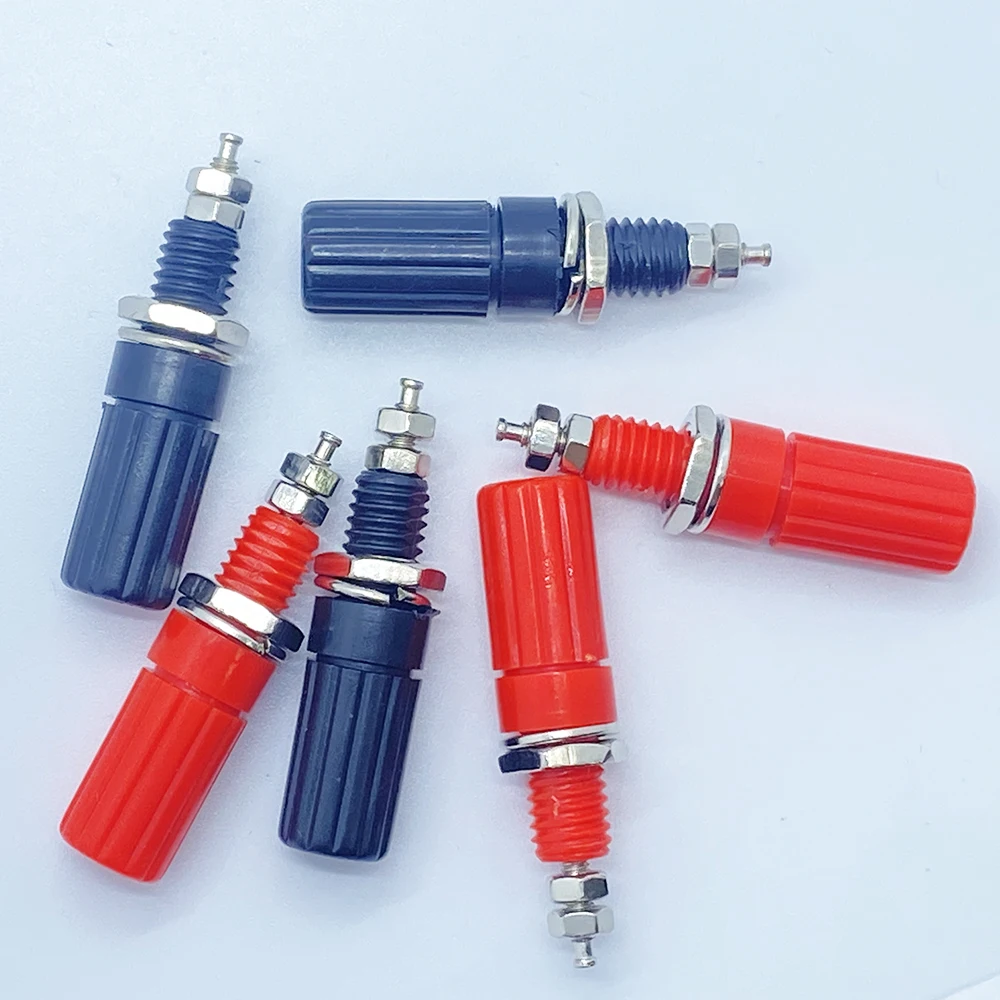 4mm Banana Binding Post Socket Terminal Audio Speaker Connector 4mm Banana Plug Test Probe Amplifier Jack Conversion Adapter