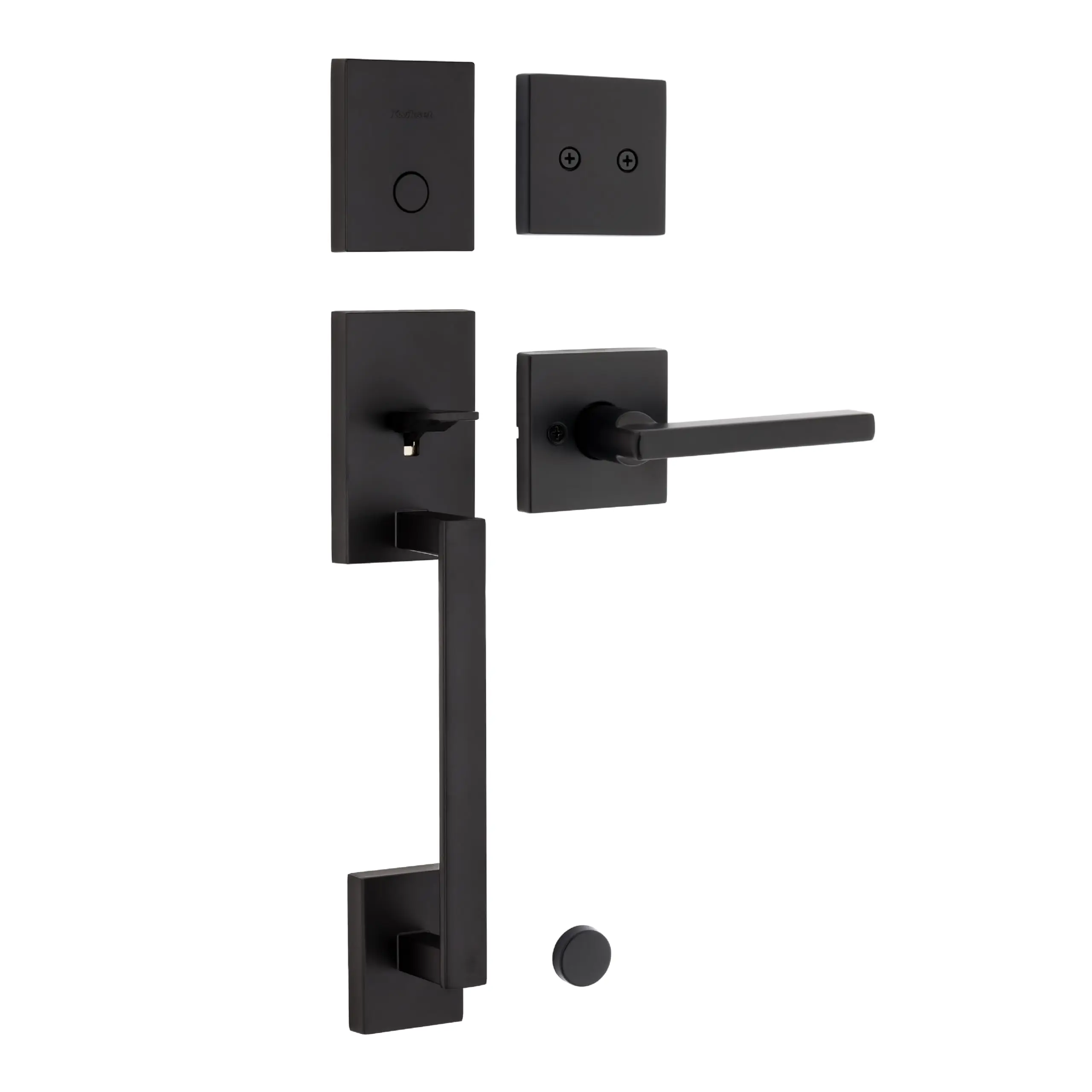 San Clemente Non-Functioning Front Door Lock Handle, Inactive Deadbolt and Interior Door Handle, Dummy Handleset