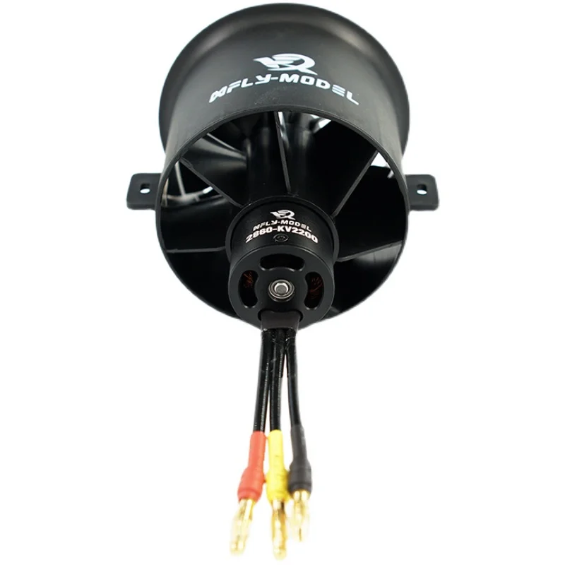 Xlfy Model 70mm-V1 12 Blade Ducted Power Unit Electric Ducted Fan 2860-Kv2200 Internal Rotation 6s Aircraft Model Components