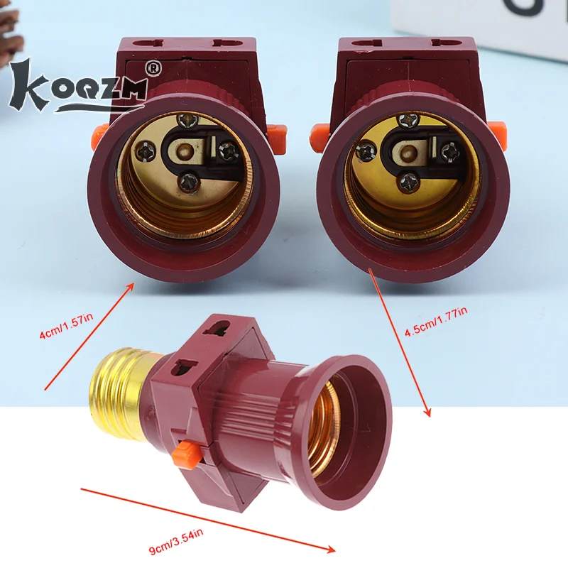 

2Pcs E27 Screw Bulb Holder Convert To With Switch Lamp Socket LED Bulb Adapter With Switch Lamp Bulb Lighting Socket Adapter