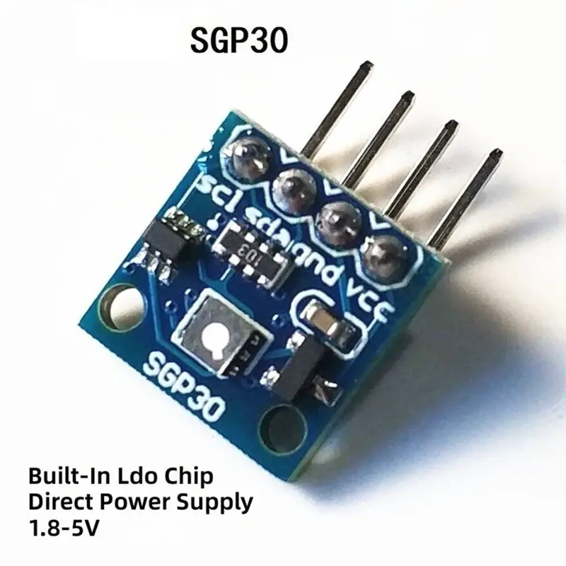 A13E-SGP30 Gas Sensor Module ECO2/TVOC Indoor Air Quality Monitor Formaldehyde Carbon Dioxide Measurement Detection IIC I2C Inte