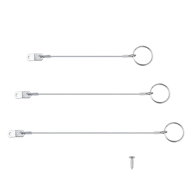 150mm/240mm/300mm Tether Wire Hardware marino per prevenzione della perdita Cavo per cordino Spilla a sgancio rapido Cavo