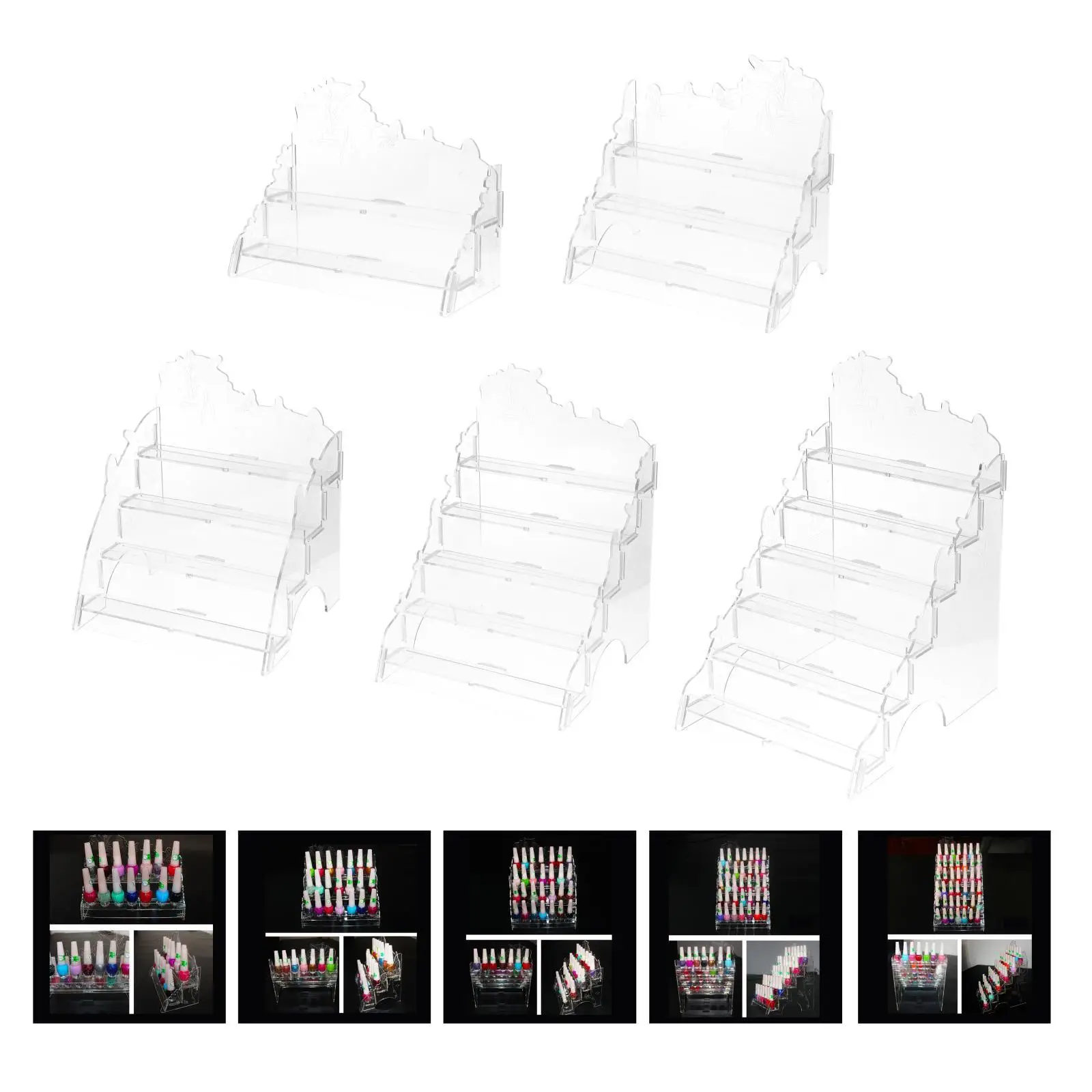 

Nail Polish Organizer Large Clear Acrylic Display , Acrylic Jewelry