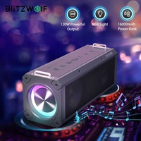 BlitzWolf BW-WA3 PRO 120W Wireless Speaker RGB Light Portable 16000mAh Bluetooth Speakers Hifi Sound Dual Diaphragm Deep Bass