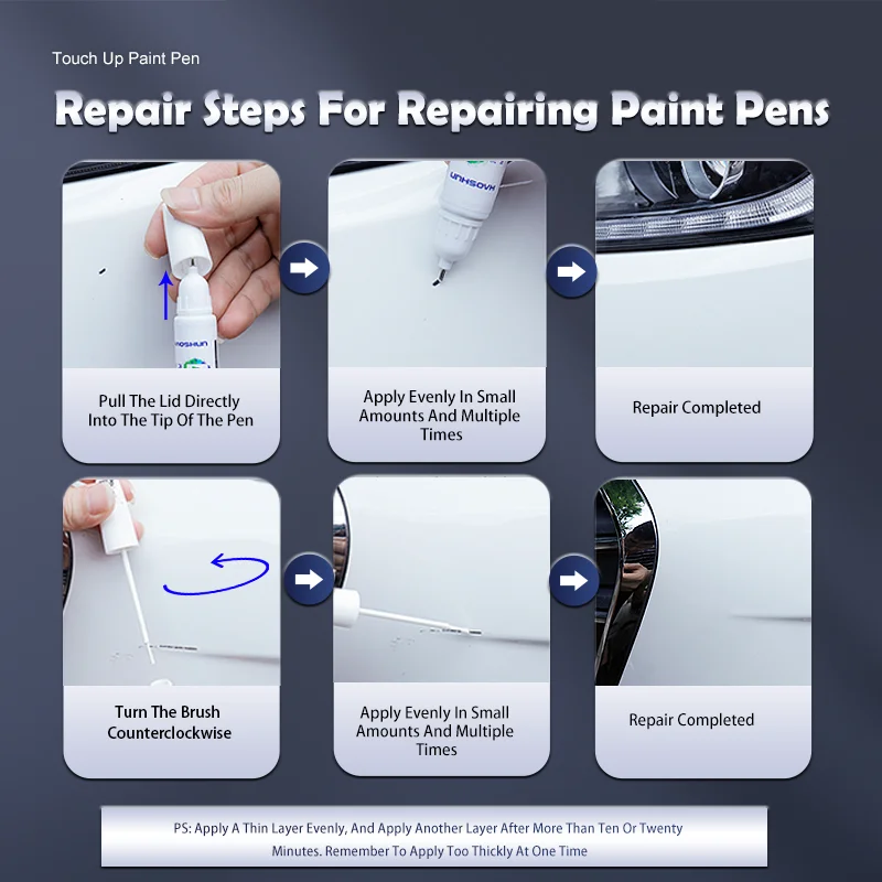 Długopis do naprawy lakieru Xpeng G3 - szybki środek do usuwania rys, dokładne dopasowanie koloru, narzędzie do naprawy rys samochodowych