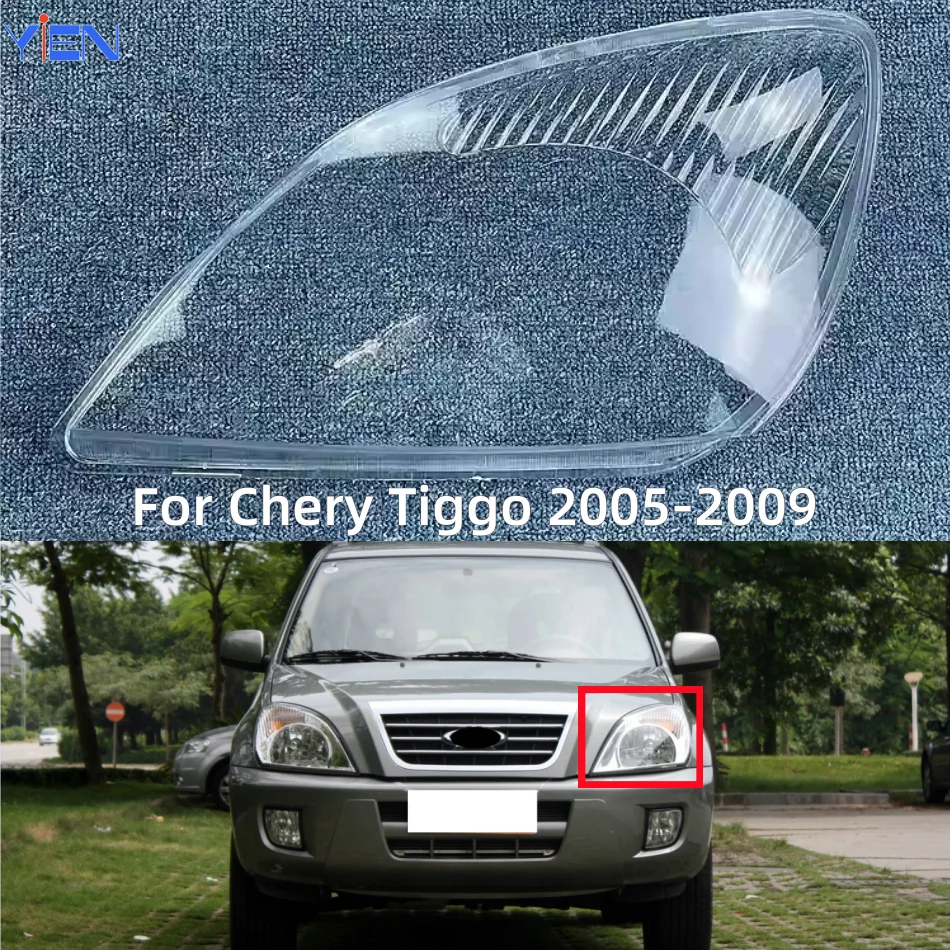 

For Chery Tiggo 2005 2006 2007 2008 2009 Car Front Headlight Cover Headlamp Lampshade Shell Caps accessories