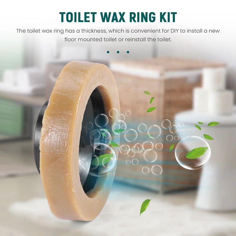 Toilet Wax Ring Kit For Floor Outlet Toilets New Install Or Re-Seat