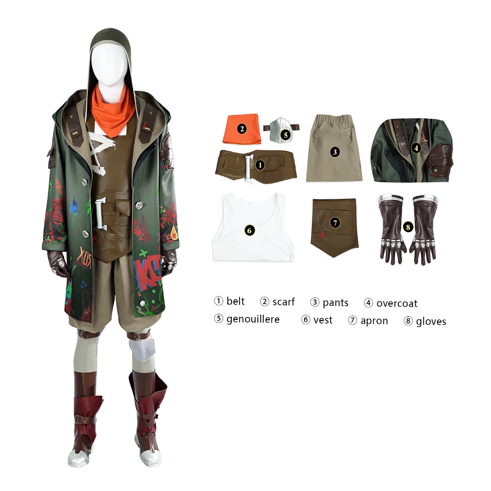 Popular Game LOL 2 Ekko Cosplay Costumes High Quality Halloween Party Costumes