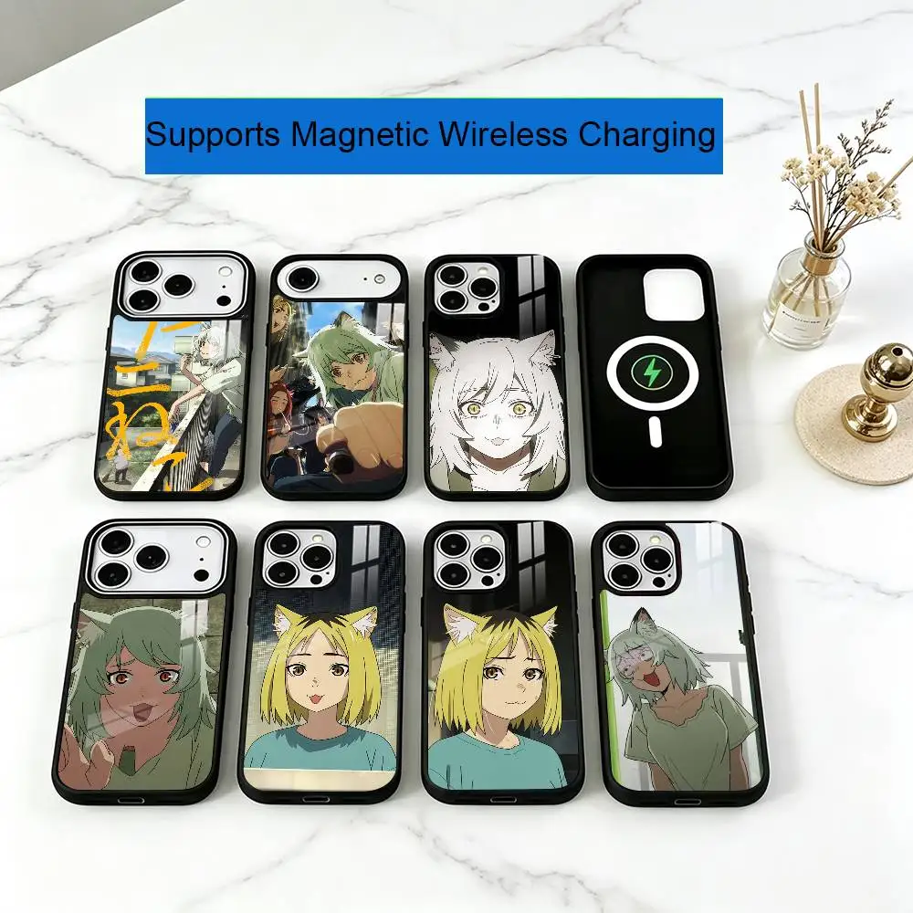 Y-Yani Neko Phone Case For iPhone17,16,15,14,13,12,11 Plus,Pro Compatible with magnetic wireless charging