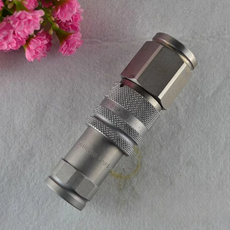 1 peça conector rápido hidráulico plano a13zn 1/2bsp original