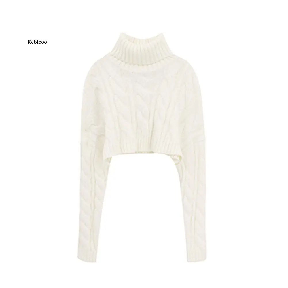 2023 Autumn Winter Women Turtleneck Sweater Loose Elegant Warm Knitted Pullovers Fashion Solid Tops Knitwear Jumper