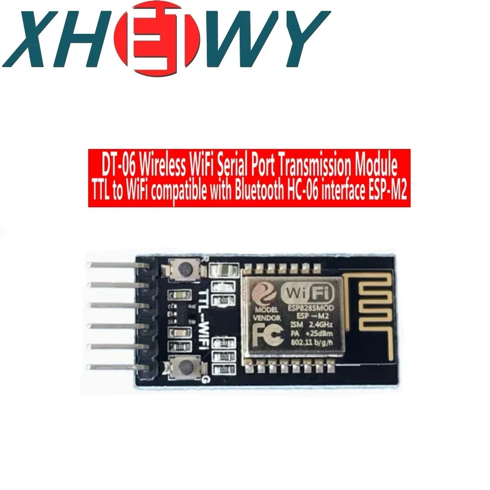 

1PCS DT-06 Wireless WiFi Serial Port Transmission Module TTL to WiFi Compatible with Bluetooth HC-06 Interface ESP-M2