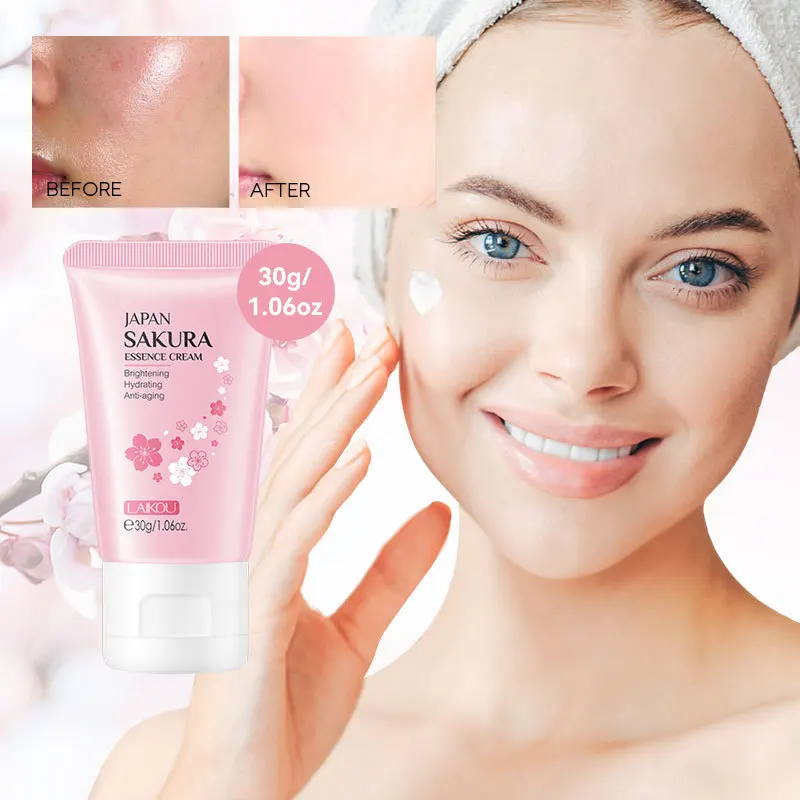 LAIKOU 30g Japan Sakura Essence Face Cream Cherry Blossom Facial Cream Moisturizing Reduce Wrinkle  Korean Skin Care