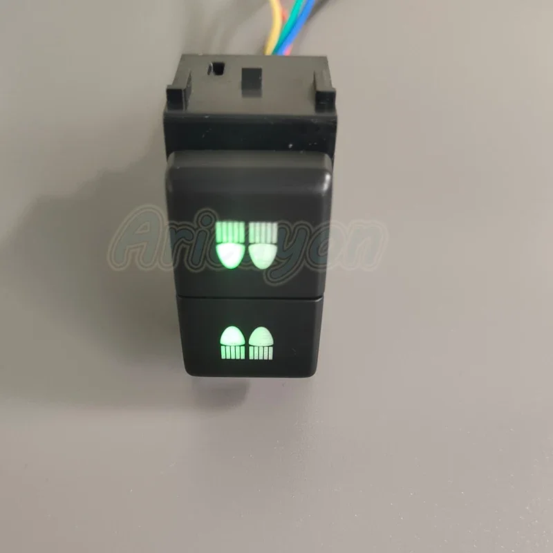 Blue and Green Light Car Headlight Switch with Connecting Wire For Nissan Qashqai Tiida Teana Sunny Y61 Y62 X-Trail Sylphy