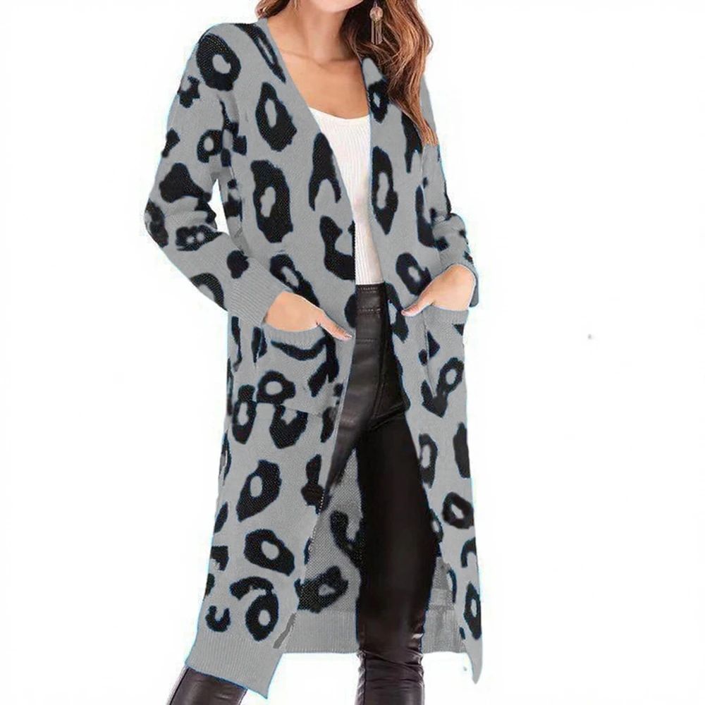 

Women's Full Print Open Front Cardigan Long Sleeve Casual Daily Top Regular Fit Autumn Wear