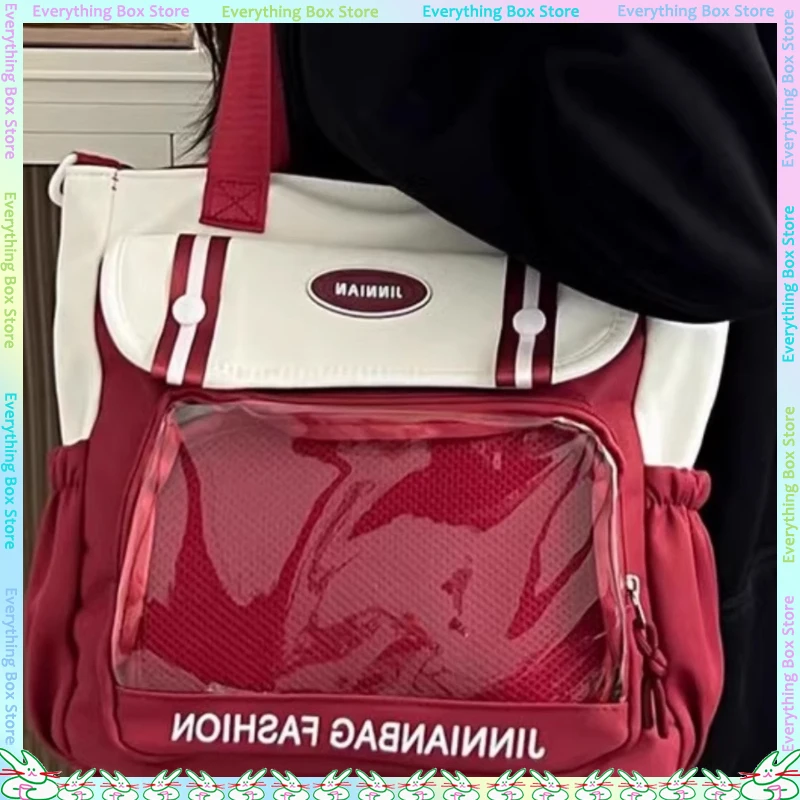 

Itabag For Two-Dimension Transparent Large Capacity Crossbody Bag Student Shoulder Bag Class Commuting Crossbody Bag Doll Bag