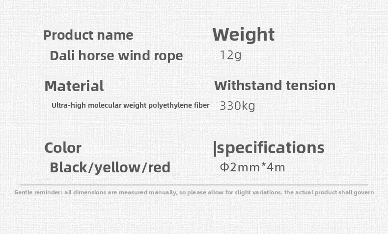 2 mm x 4 m reflektierendes Dyneema-Abspannseil, Zeltseil, hochfestes UHMWPE, winddicht, für Camping, Plane, Überdachung, Outdoor, Wandern, Schnur, Pfahl-Set – Detail 11