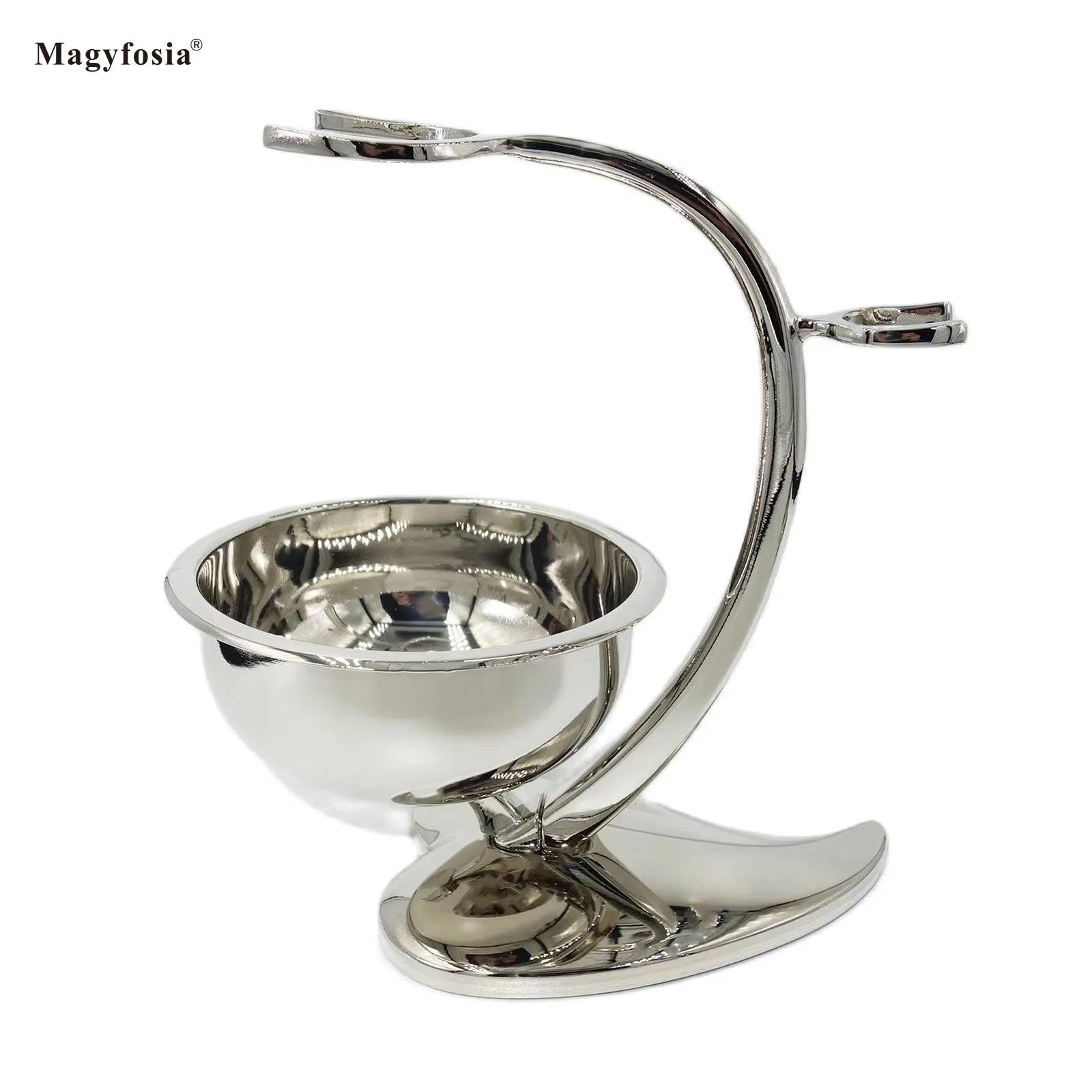 Magyfoia Shaving Stand with Bowl Set Quality Razor Holder Bothroom Shave Tool,Perfect Gift for Men Father's Day and Birthday