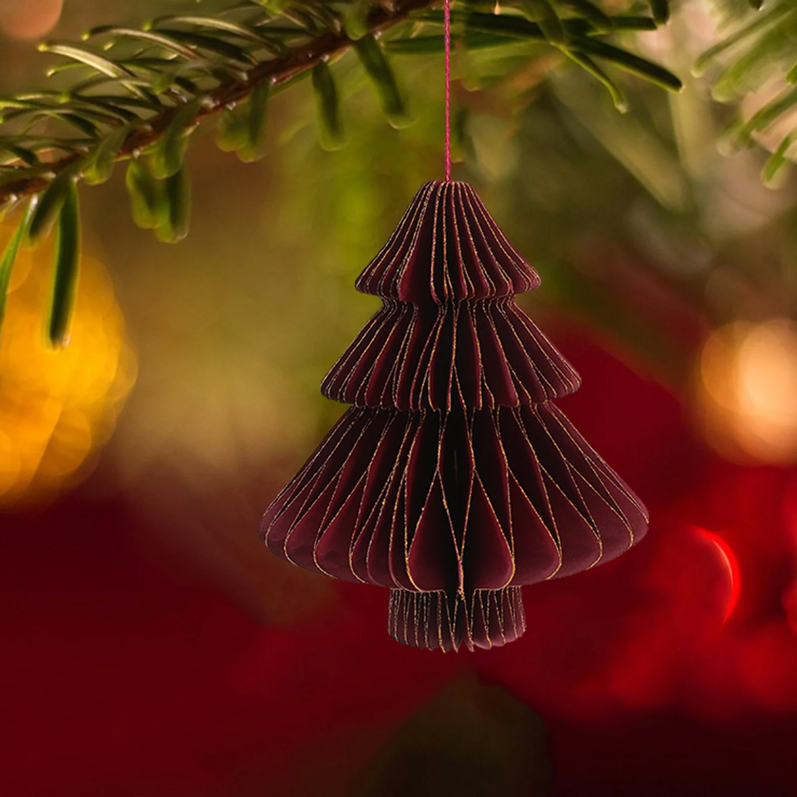 

3Pcs Angel Bell Hanging Xmas Honeycomb Ornaments Paper Decorations Christmas Tree Pendant Holiday Party Props Christmas Pendant