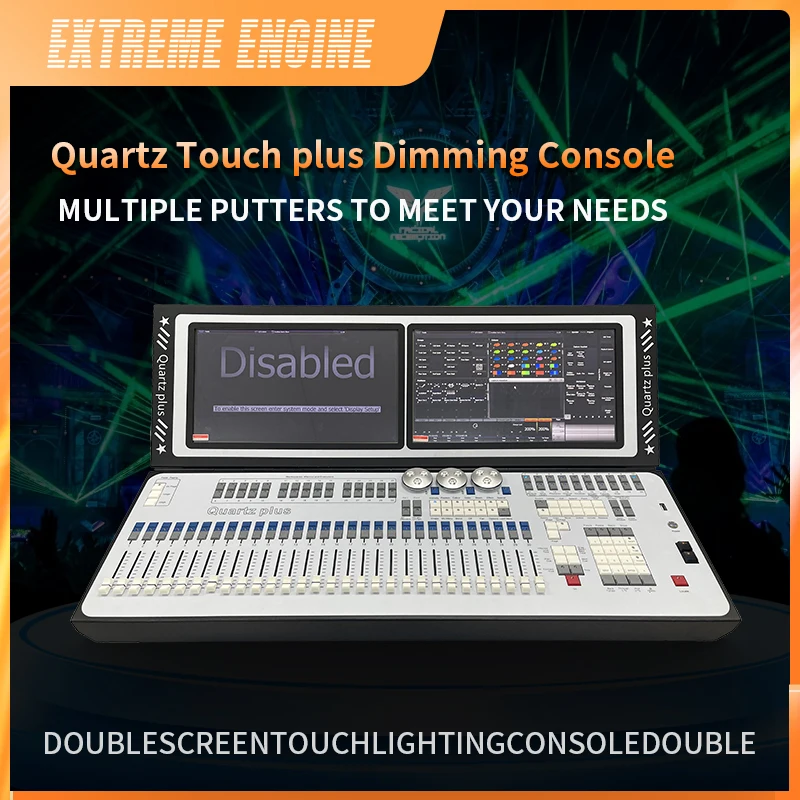 

Quartz Touch plus Dimming Console Stage Lighting Controller System Beam Spot Wash Framing Moving Head DJ Disco DMX512 TITAN