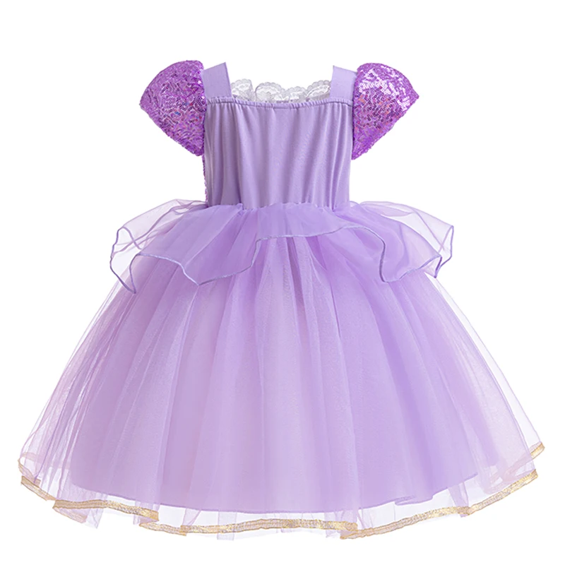 Girls Princess Dress Up, Fairytale Princess Rapunzel Long Hair Cosplay Skirts, Pretty Skirt with Brilliant Sparkle Hemline, Attr