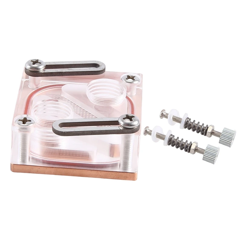 Bloque de refrigeración por agua para CPU, enfriador con orificio Diagonal, Puente Sur, bloque Northbridge, apto para ordenador, 1 Juego