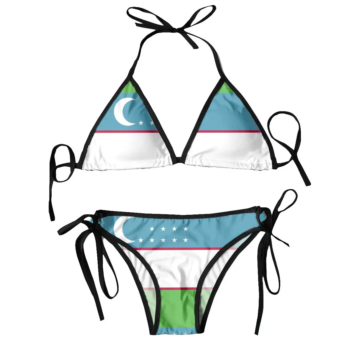 

Женский сексуальный комплект бикини, бюстгальтер с лямкой на шее, стринги, купальник, пляжная одежда, купальник