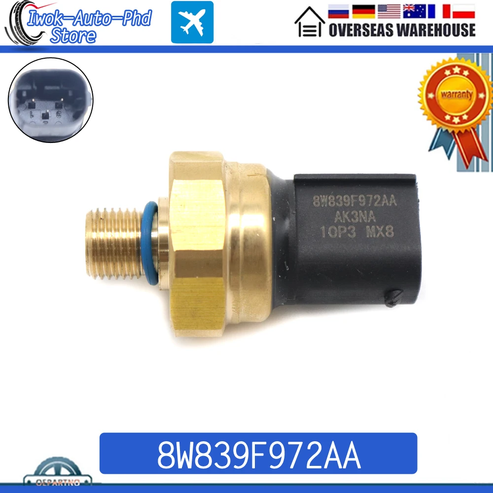 8W83-9F972-AA Car Fuel Rail Pressure Sensor Switch For Ford Edge 2.0L Volvo Land Rover 8W839F972AA BM5Z-9F972-A