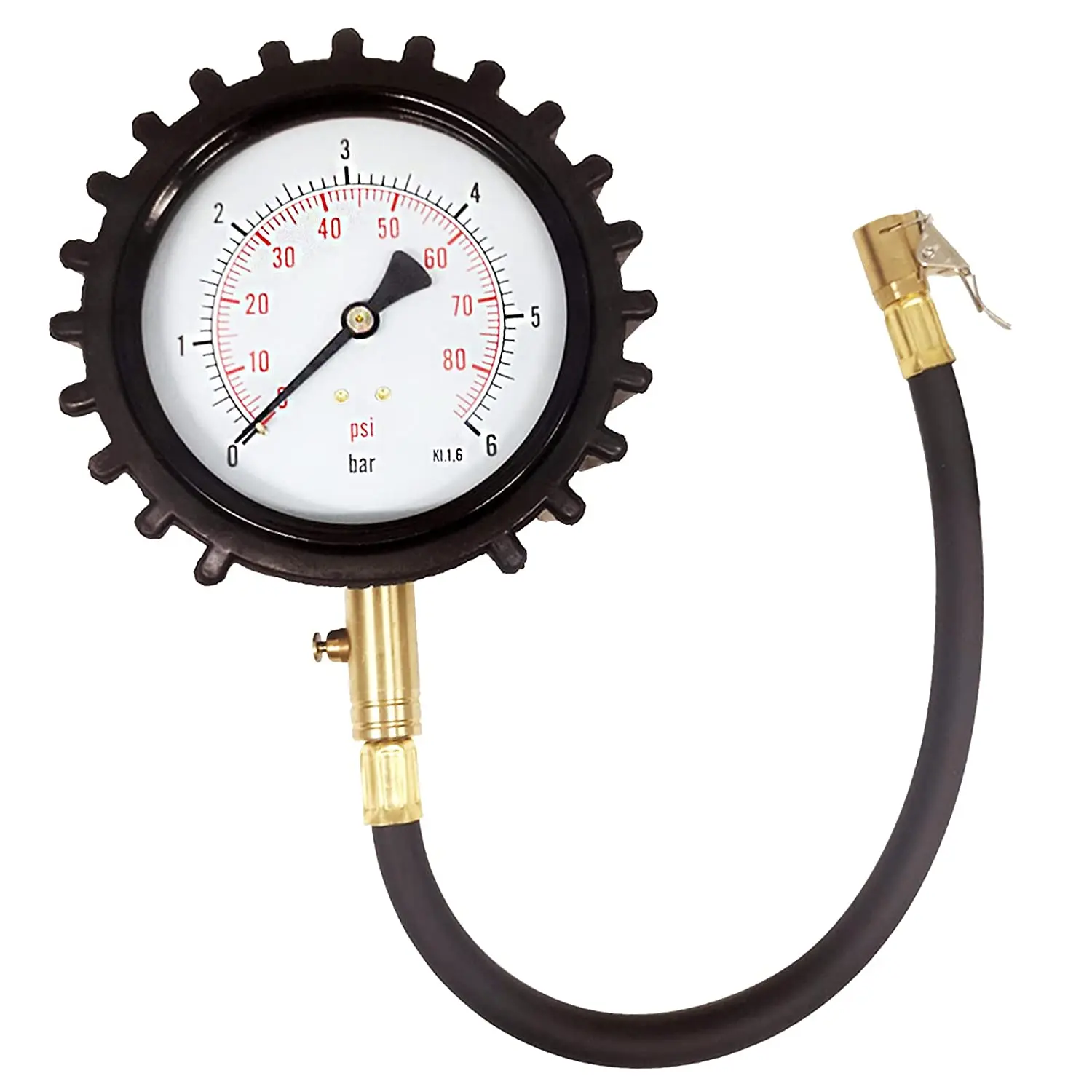 Atsafepro 4 Inch Bandenspanningsmeter 87 Psi 140 Psi 200PSI Nauwkeurigheid Analoge Manometer Clip On Air Chuck Racing tyre Gauge