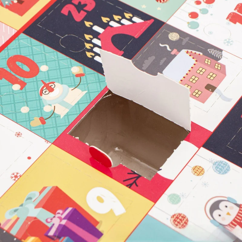 Custom Recyclable Custom Advent Calendar Box Adventskalender Calendrier De L'Calendario De Adviento