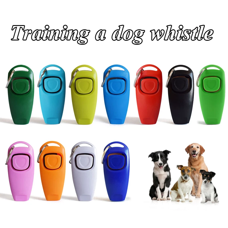 Pet Trainer Click Pet Whistle Dog Training Whistle Clicker Puppy Aid Obedience Pet Equipment Dog Products Home Pet Supplie