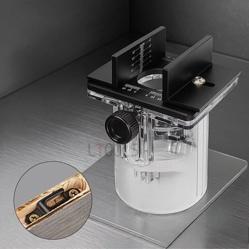 2 in 1 Grooving Connector Aluminum Alloy Base Edger Base Multi Specification Limit Grooving Die Woodworking Electric Tool Parts