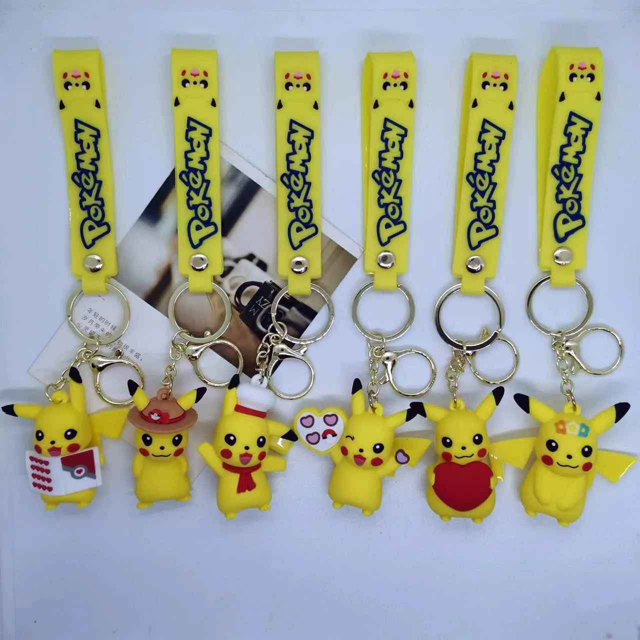 

Creative Cartoon Cute Pikachu Doll Keychain Bag Car Keychain Accessories Gift Wholesale Personalized Gifts Y2k Fashion Toy Anime