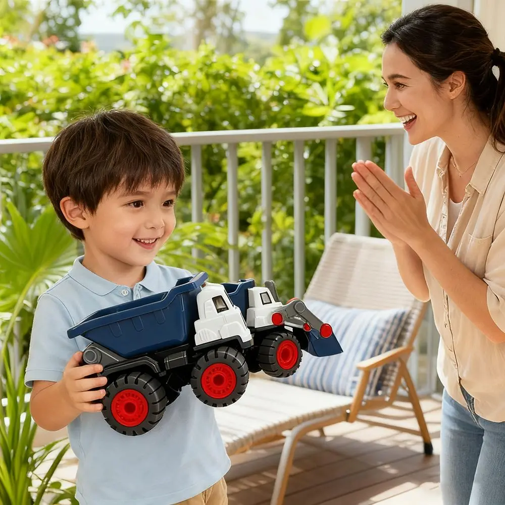 Creatieve ABS graafmachine voertuigen vrachtwagen kinderen techniek auto klassieke pick-up grote bulldozer verjaardagscadeau