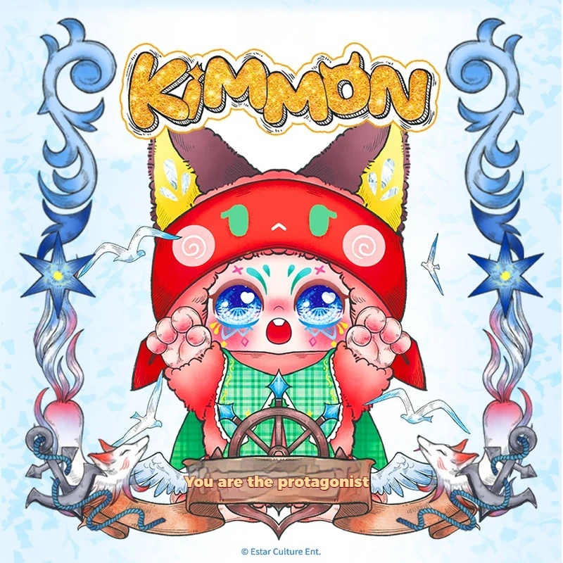 

Оригинальная серия «Кимон-Ти главный герой», виниловая плюшевая слепая коробка, милая волшебная кукла-животное, украшение для дома, спальня-компаньон