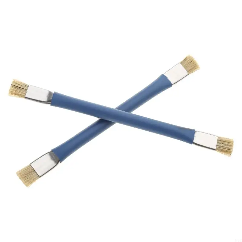 Conjunto escova esd antiestática para limpeza laboratório, 2 pacotes, adequado para teclado celular, tablet, pcb, bga,