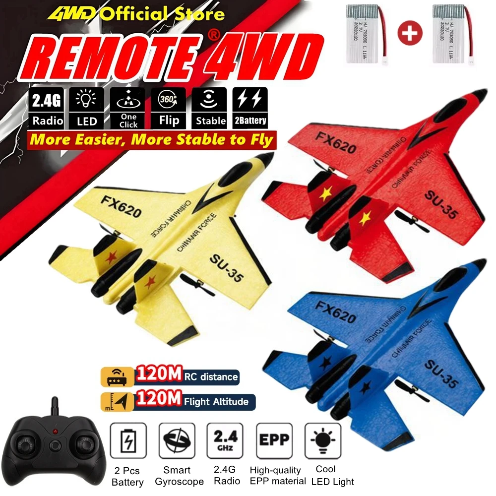

Remote Control Airplane 2.4G Radio Fighter UFO RC Plane Foam Drone Aircraft Glider Outdoor Flying Toy Gift for Adult Kid Boy