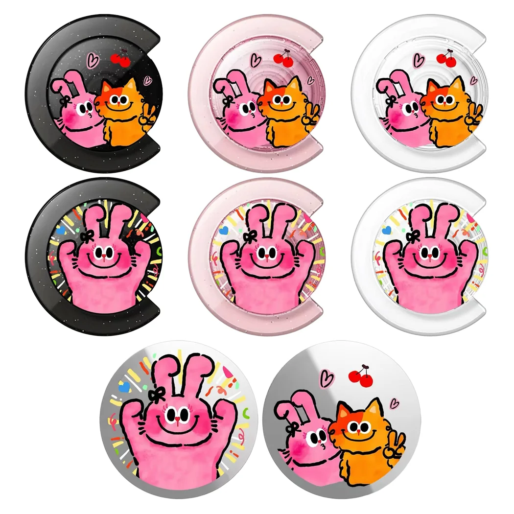 

512082 Magnetic Phone Grip Stand for IPhone 17 Pro Max Holder Mount Support for S25U Card Holder