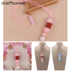 Baby Teether Food Grade Silicone Beads Nursing Mom Necklace Baby Gift BPA Free baby gum chewing pendant Accessories Toys