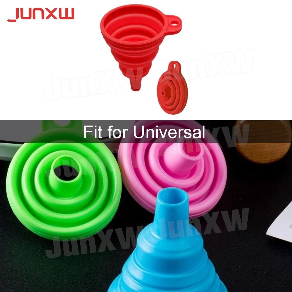 

Universal Car Engine Funnel Silicone Liquid Funnel Washer Fluid Change Foldable Portable Auto Engine Oil Petrol Change Funnels