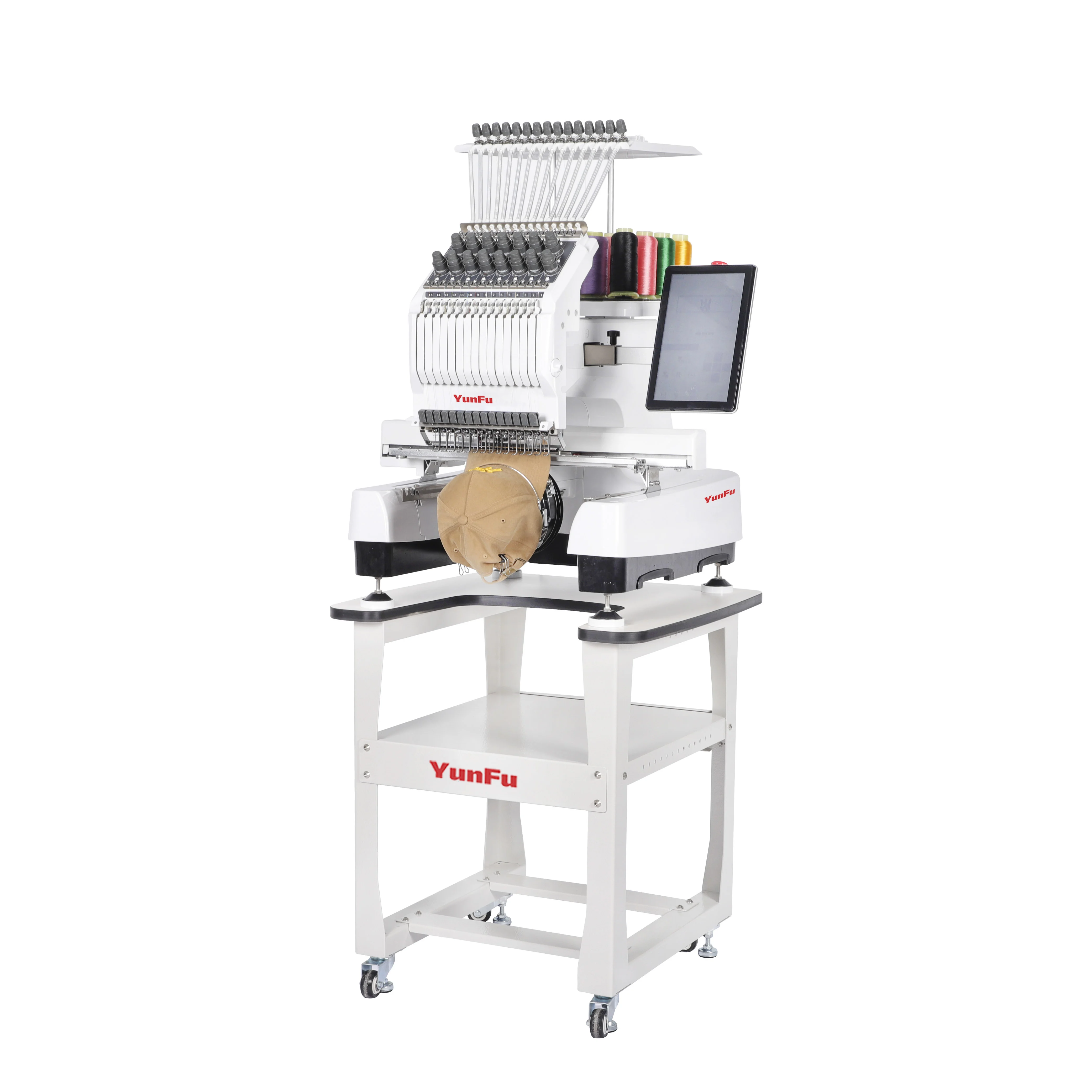 Household Single Head Computerized Embroidery Machine 15 Needles Mini Home Use Flat Embroidery Machine