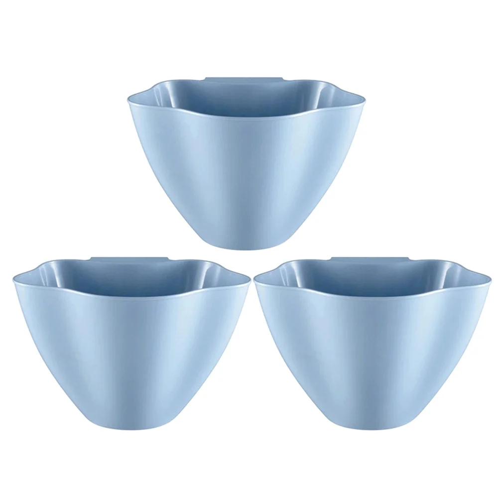

3 Pcs Hanging Trash Can Kitchen Storage Container Rubbish Bin Garbage Cans Household