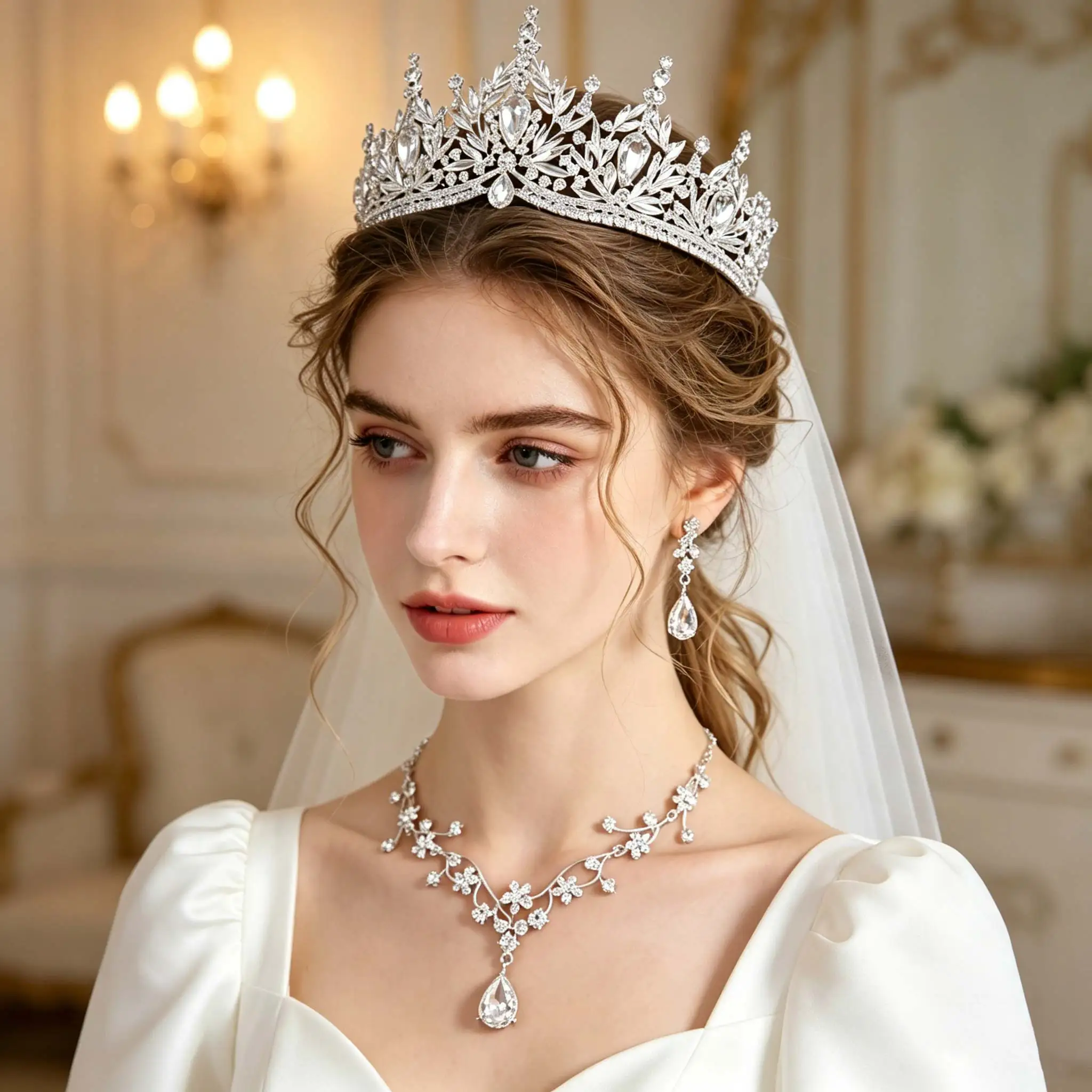 Diademas y Coronas de Cristal Barroco, Diadema de Pedrería para Baile de Graduación, Corona Nupcial, Accesorios para el Cabello de Boda, Joyería, Tiara, Regalo