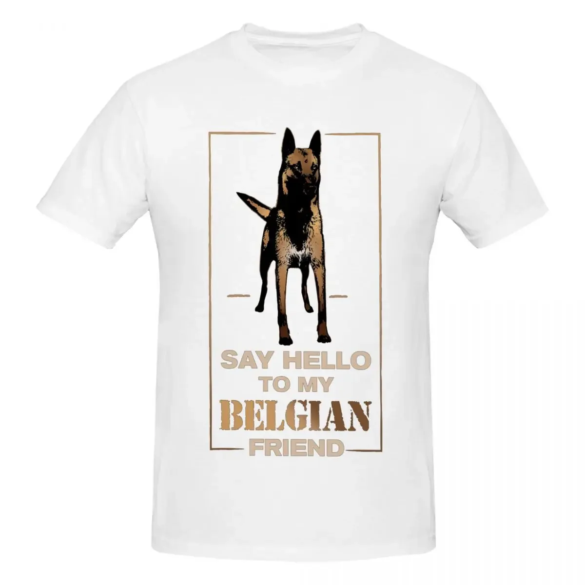 

Belgian Malinois Mechelaar Friend T Shirts Graphic Y2K Idea Quality T-Shirts For Men Women Clothing